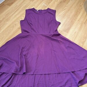 Purple high-low dress size XL